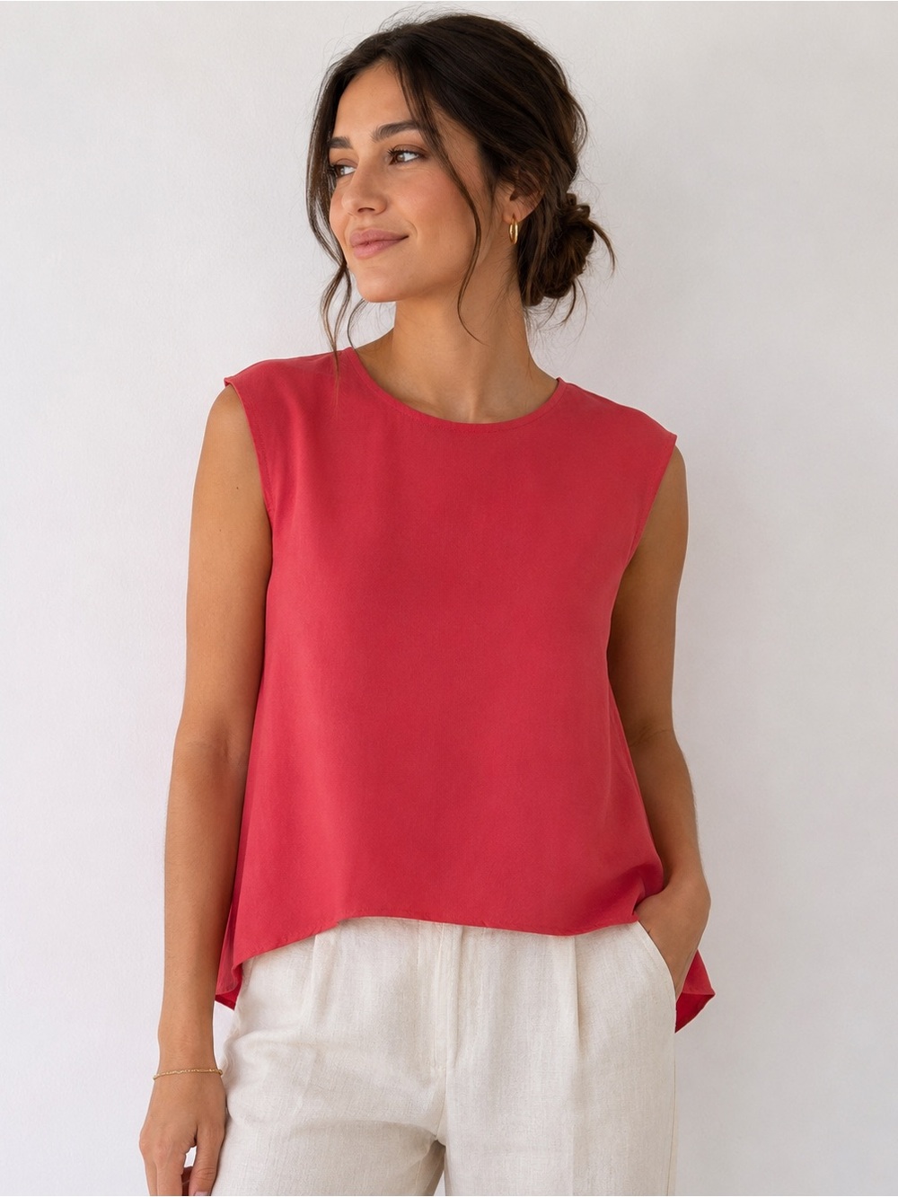 NEW Monteau pink spring/summer blouse.